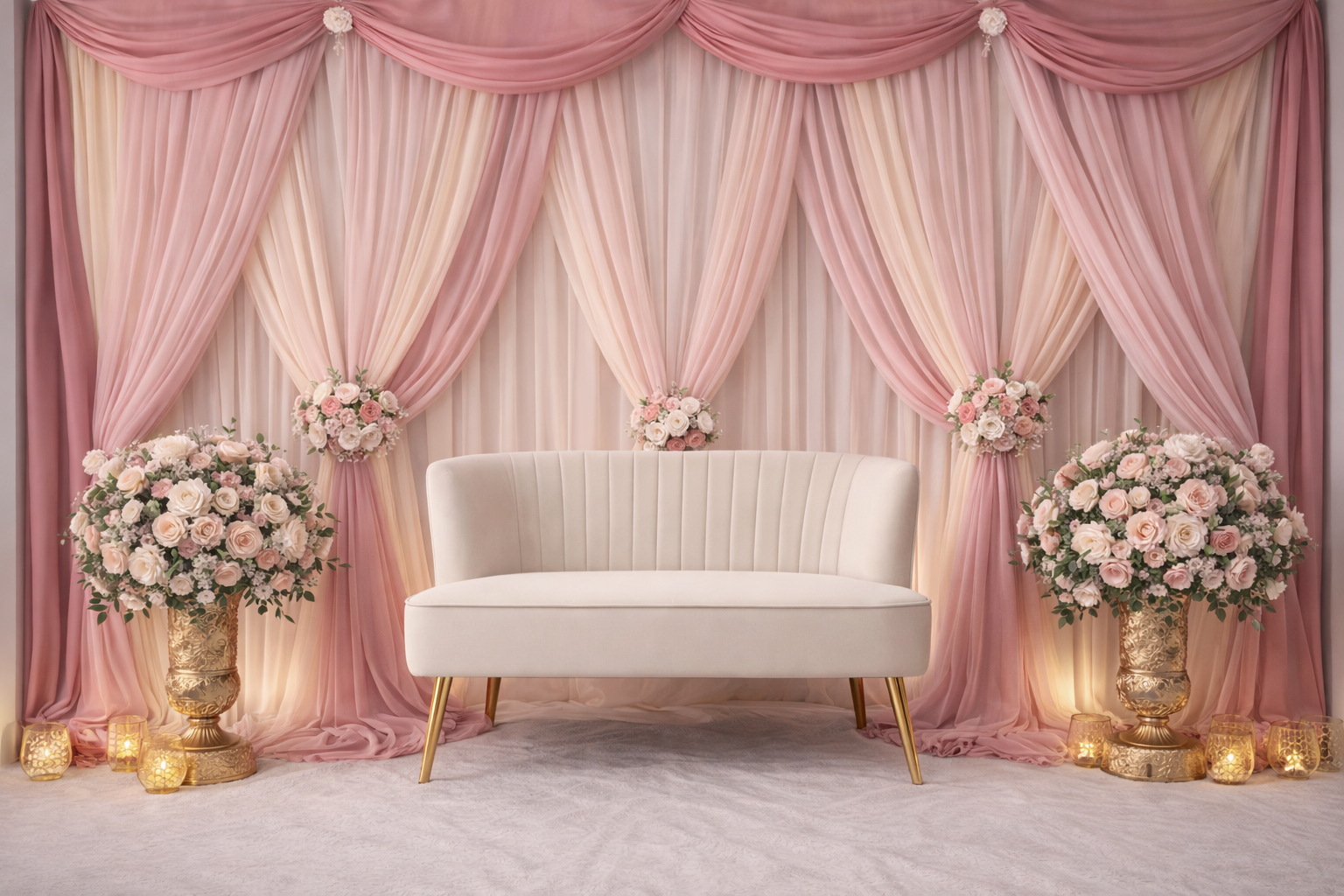 Decorative themed backdrop for special events