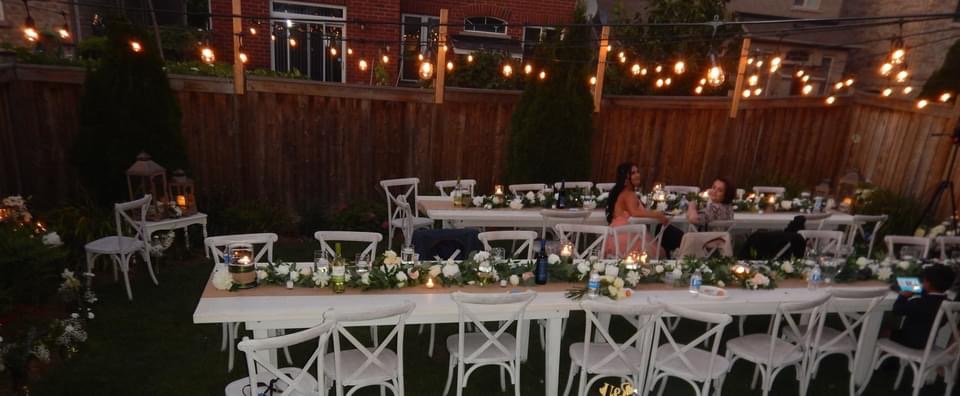 Custom event decor layout and design