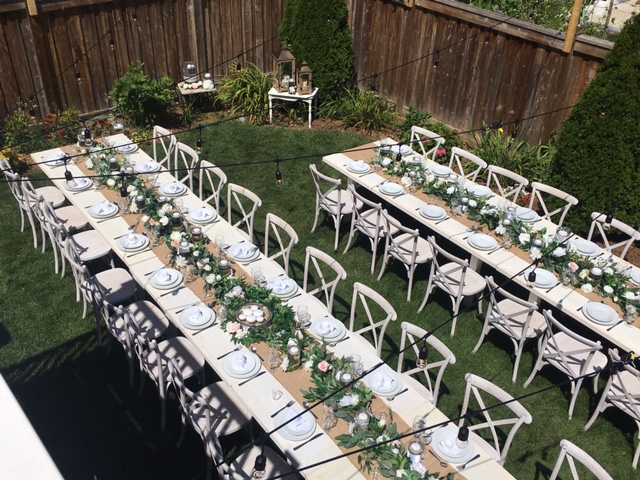 Detailed event decoration with floral styling