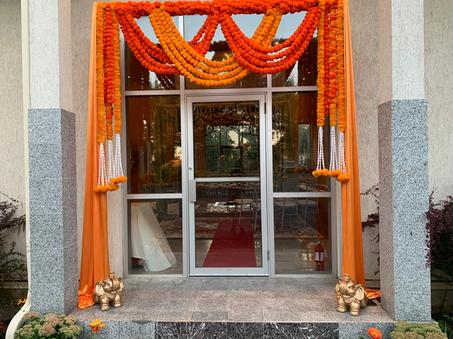 Elegant celebration decor with floral theme